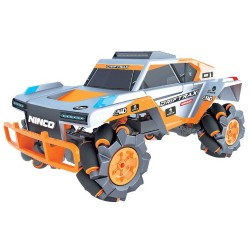 Ninco raceauto RC Drift Trax jongens 34 cm grijs/oranje 2-delig