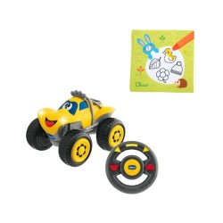 Chicco bundel - Billy BigWheels - Bestuurbare Speelgoedauto - Geel & Babyboekje - Kleuren met water - Seizoenen