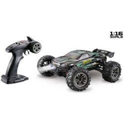 Absima Racer Zwart, Groen Brushed 1:16 RC auto Elektro Truggy 4WD RTR 2,4 GHz Incl. accu en laadkabel