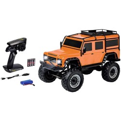 Carson Modellsport Land Rover Defender Oranje 1:8 RC auto Elektro Terreinwagen 4WD RTR 2,4 GHz