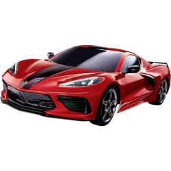 Traxxas 1:10 RC auto Sportwagen Corvette Stingray 4TEC 3.0 Rood Brushed