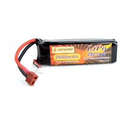 11.1V 2600mAh 25C LiPo batterij met Deans Connector