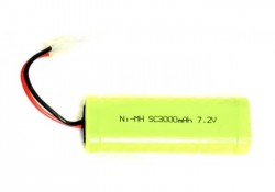 7.2V 3000mAh NiMh batterij 130x45x25