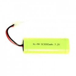 7.2V 3000mAh NiMh batterij 130x45x25