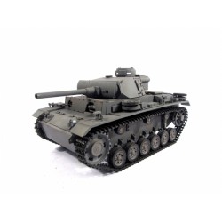 Mato 1:16 Complete 100% Metal Panzer III Tank BB (Hand Painted Grey)