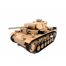 Mato 1:16 Complete 100% Metal Panzer III Tank IR (Hand Painted Desert Yellow)