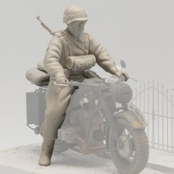 Sol Model 1:16 Figure Kit German Motorcycle Trooper 1