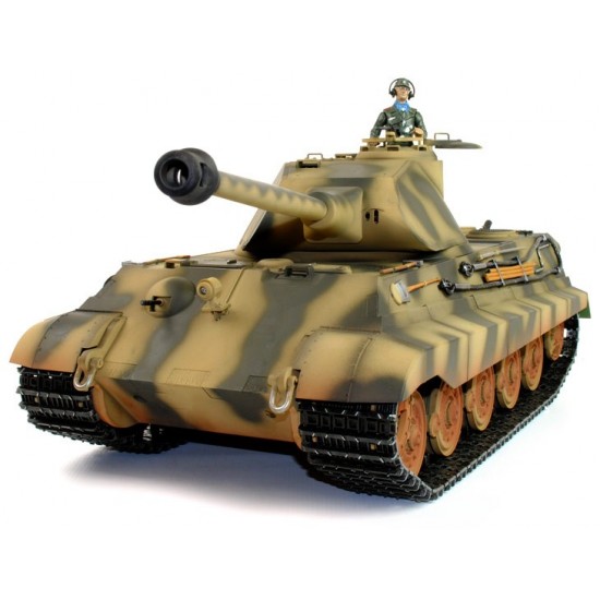 Taigen handgeschilderd 1:16 Full Metal RC tank King Tiger 2.4Ghz