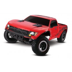 Traxxas Ford F-150 SVT Raptor 2WD Brushed 1:10 RC auto (rood)