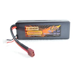 11.1V 6500mAh 75C Hard Case LiPo batterij met Deans Connector